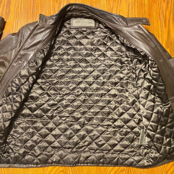 Andrew Marc Austen Lamb Leather Ground Motorcross - Picture 7 of 14